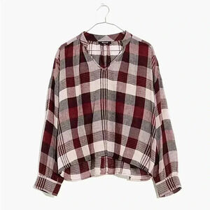 [M] Madewell Highroad  Popover L/S Shirt in Schorr Plaid